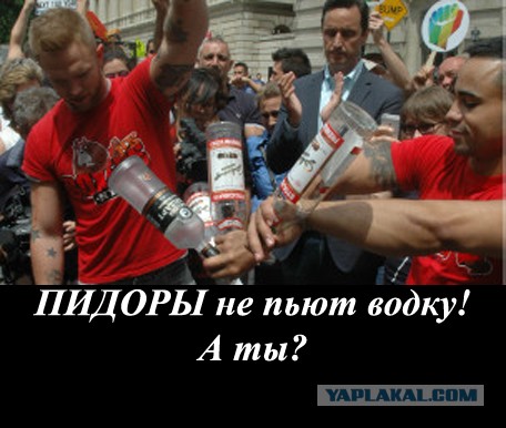 Гей- активисты выливают водку на землю