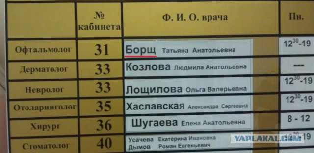 Когда фамилия и профессия созданы друг для друга