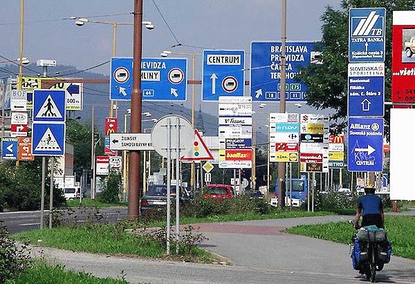 Дорожные знаки и указатели