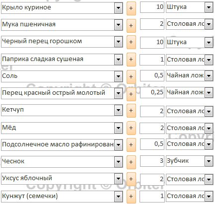 Острые куриные крылья в кисло-сладкой глазури