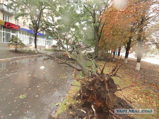 Ночной ураган в Днепропетровске, 24.09.2014.