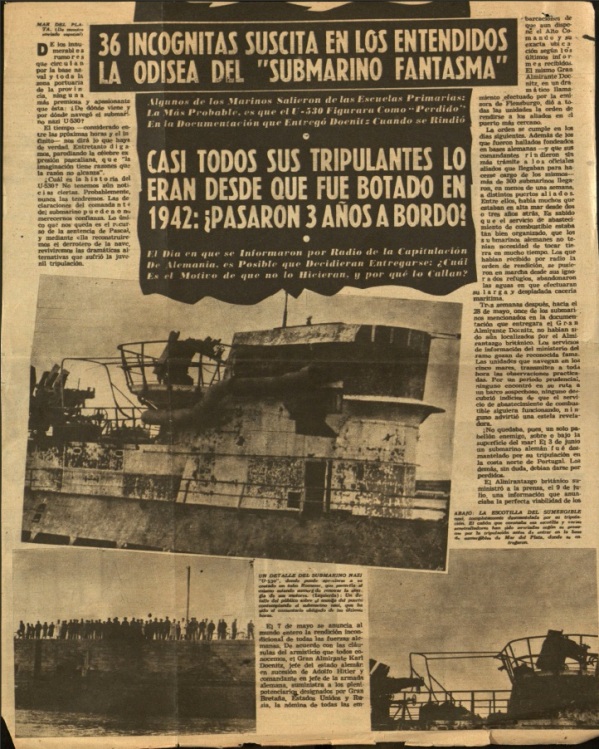 Немецкие подлодки U-530 и U-977. "Призрачный конвой" фюрера