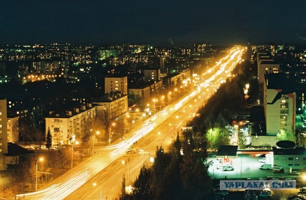 Россия ночью