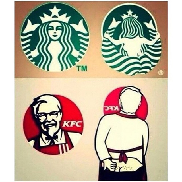 Косплей логотипа кофейни Starbucks. 