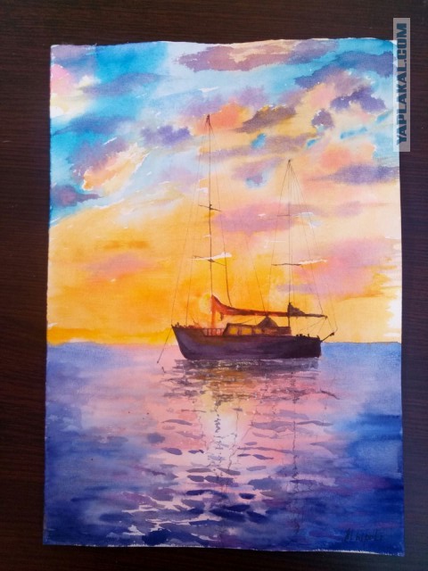 Юстина Копаня, живопись и корабли