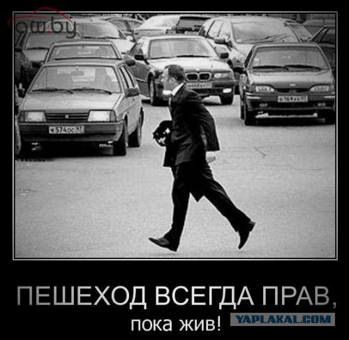 Список мифов в которые верит пешеход