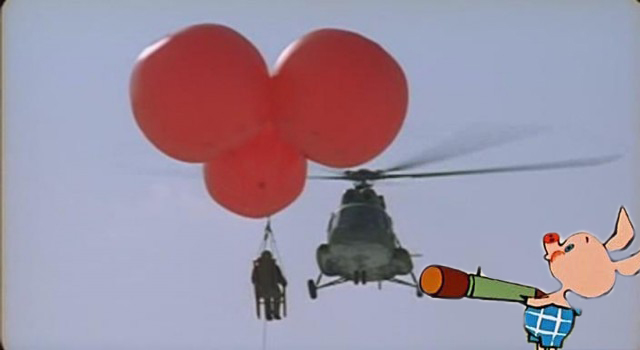 Минообороны Белоруссии отчиталось об уничтожении восьми воздушных шаров с помощью вертолётов МИ-24
