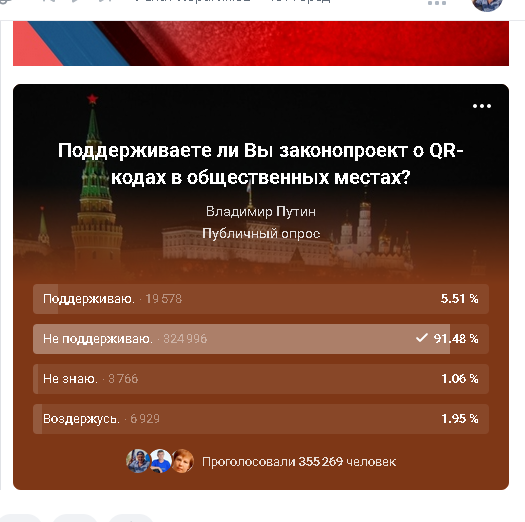 Первое чтение законопроекта о введении QR-кодов в общественных местах