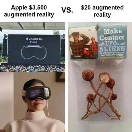 Мемы про очки Apple Vision Pro за 3500$ от народа