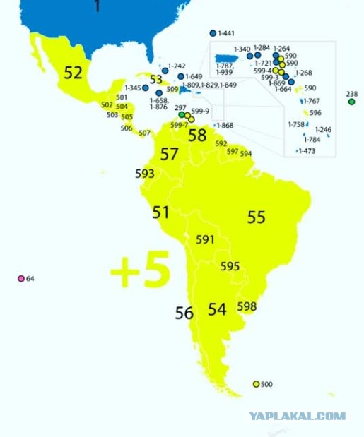 Почему у России телефонный код +7 ?