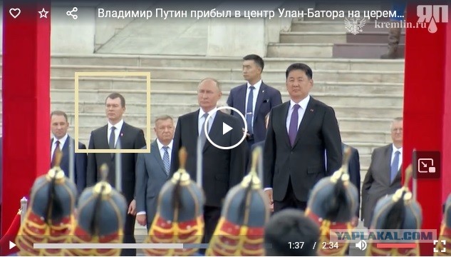 Владимир Путин прибыл в центр Улан-Батора на церемонию официальной встречи с президентом Монголии