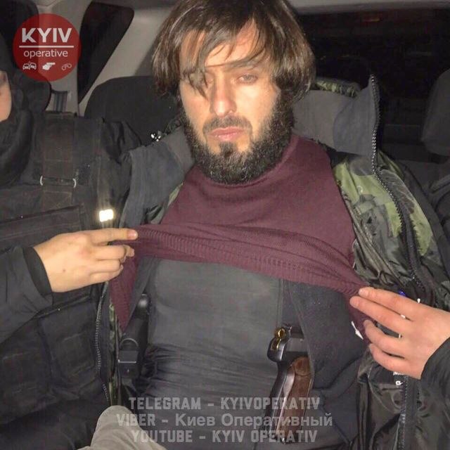 В центре Киева взорвали боевика в автомобиле