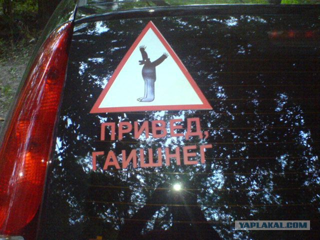 Надписи на авто