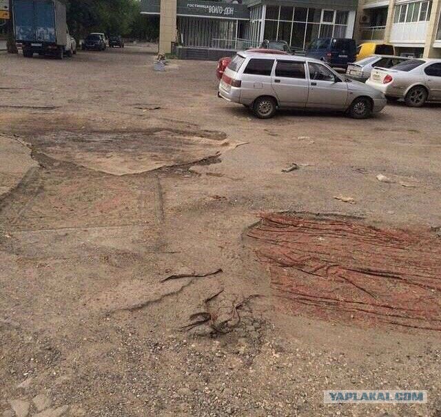 Нестандартный ремонт дорог