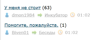 У меня не стоит