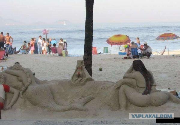 Конкурс песчаных скульптур в Бразилии