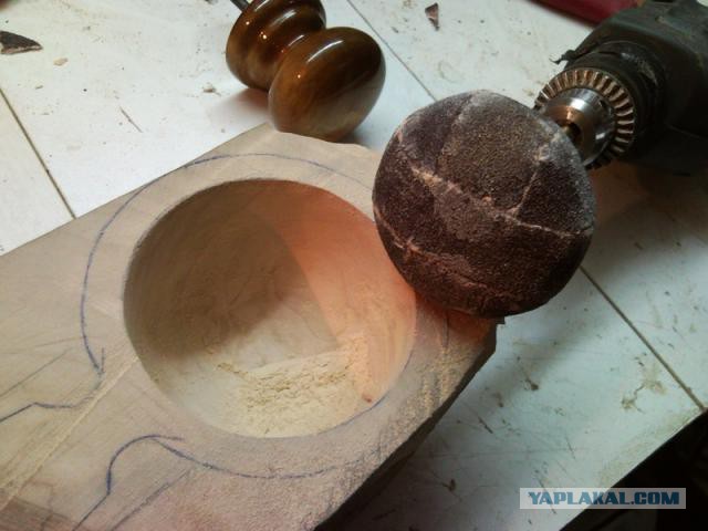 Вазочка из берёзового сувеля