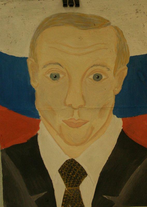 Дети рисуют Ленина... а, нет - Путина