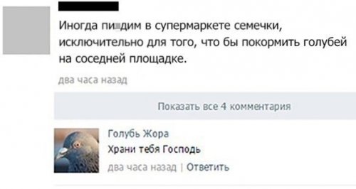 Смешные комментарии из социальных сетей