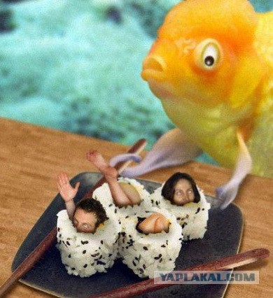 Как в Японии двумя палочками рыбу чистят