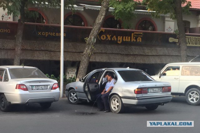 В Алматы полицейские высмеяли пропустившего авто водителя