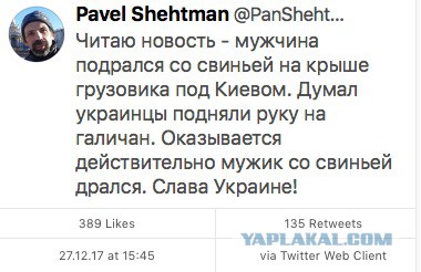 Эпическая борьба человека и свиньи