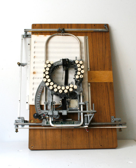 Пишущая машинка для нот