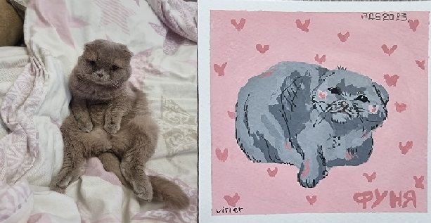 Мои нарисованные картинки с котиками