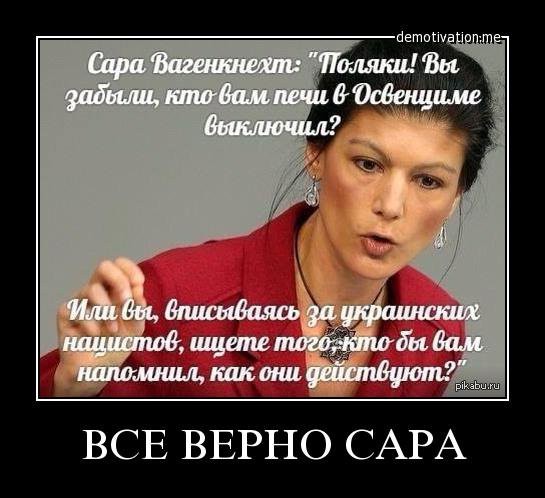Сара Вагенкнехт вновь жжёт правдой