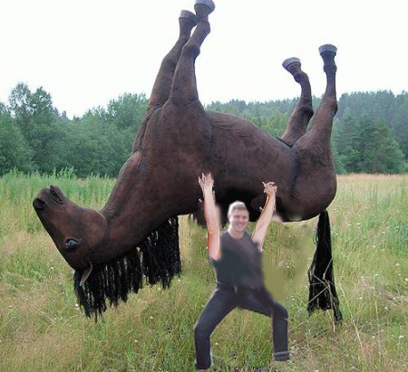 Фотожаба: если б я имел коня...