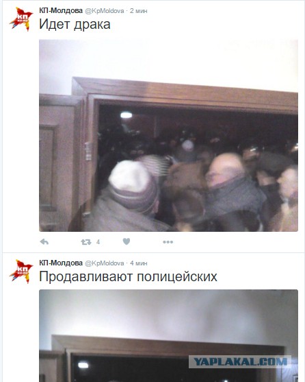 Молдавский "майдан" или просто способ согреться?