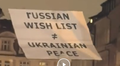 Определенная часть жителей Праги против мирного соглашения