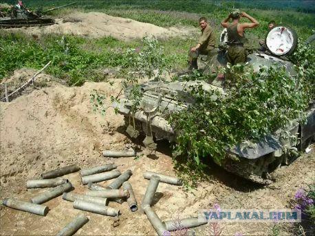 Привязанное к танку бревно - символ удачи или необходимость?