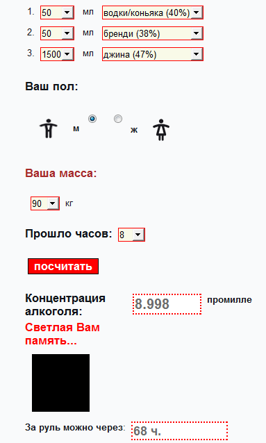Отменено "нулевое промилле".