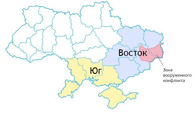 Карта юго востока россии