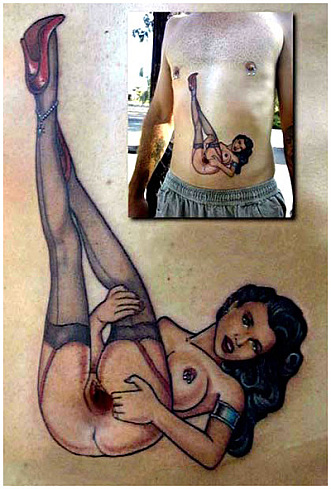 Татуировка прямо на глазу...