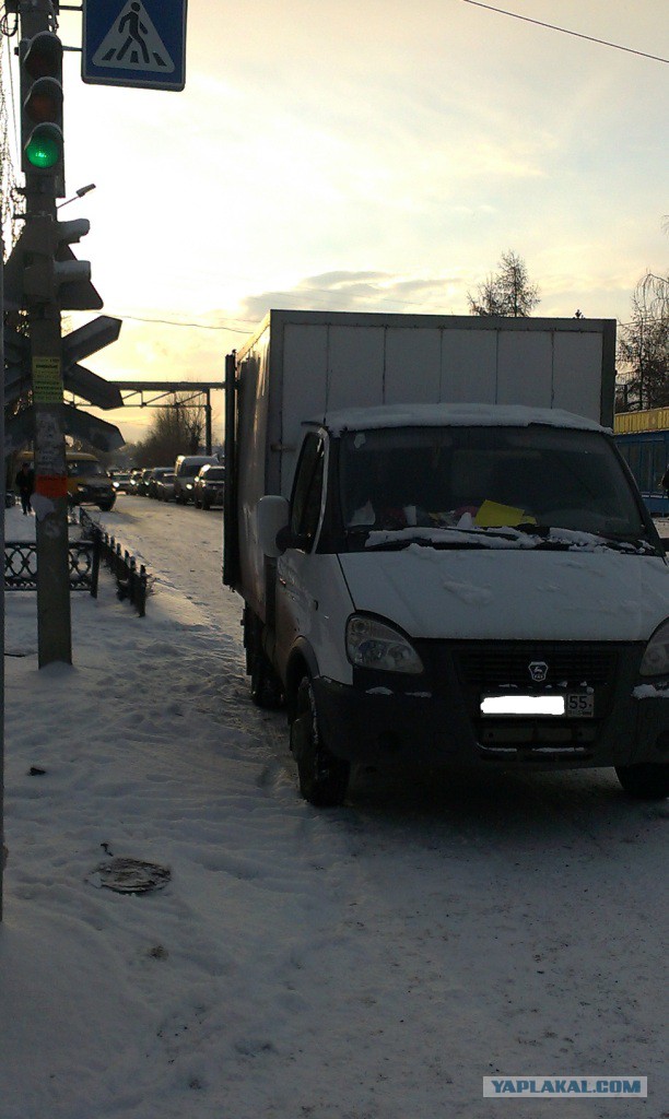 Штрафа для припаркованного на газоне "Лексуса"