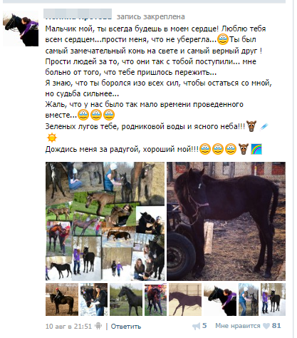 Люди! Откуда в ваших сердцах столько жестокости?