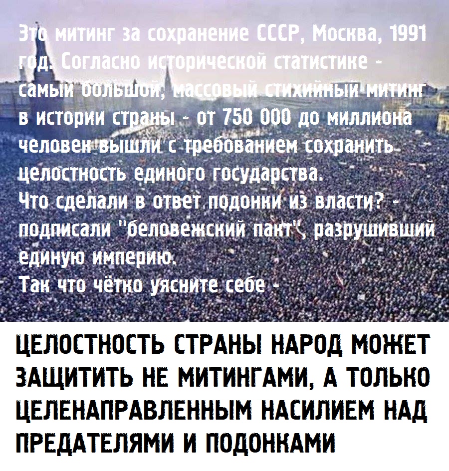 Митинг 1991 москва фото за сохранение ссср