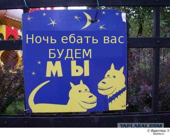 Фотожаба: Ночью парк стережем мы!