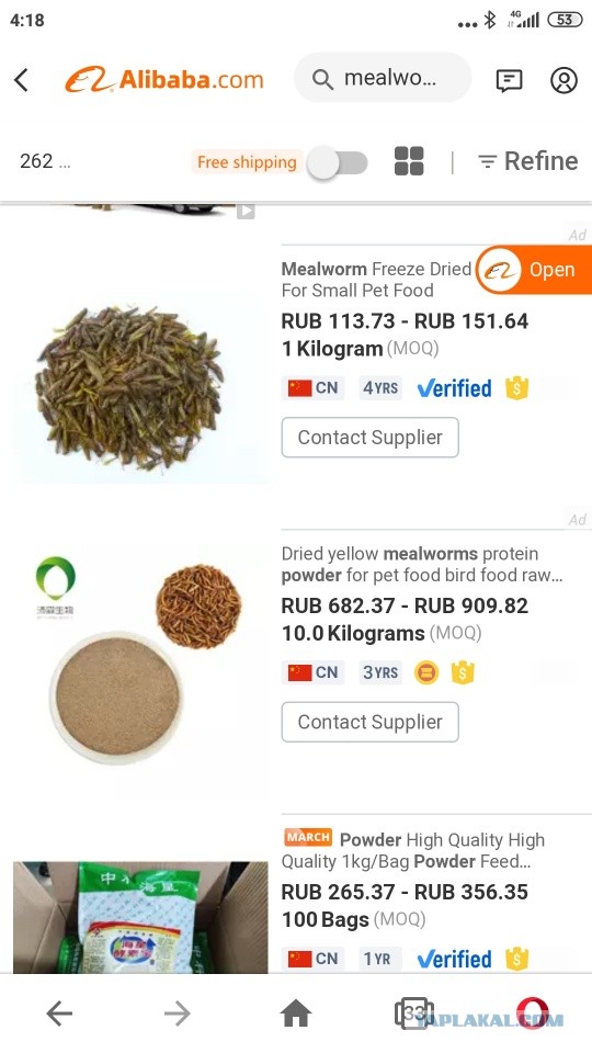 В России появятся мясо и хлеб из белка насекомых