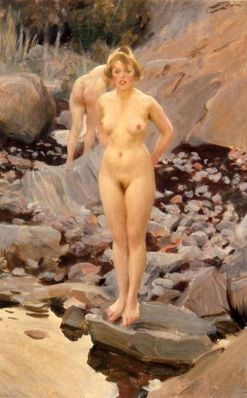 «На природе» Худ. Андерс Цорн. 1888 г.