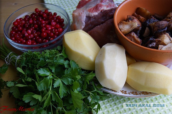 Пирог.. С мясом, брусникой и грибами, Тесто без заморочек