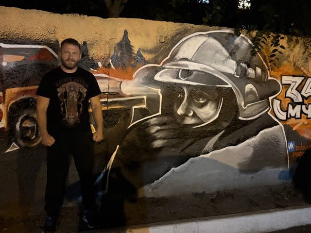 Красивое и памятное граффити появилось в Воронеже в честь 35-летия МЧС России