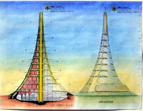 Проект небоскреба высотой 3 км (10000 футов)
