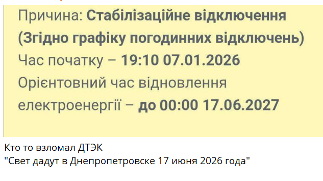 Все ТЭЦ в Днепропетровской области Украины остановили работу