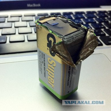 Батарейки AAAA из 9В кроны