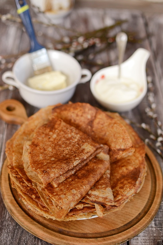 Масленице вдогонку: блины гречневые, блины кукурузные