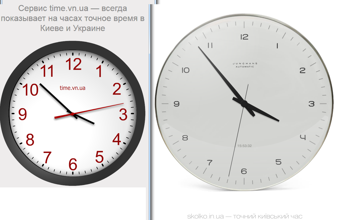 Киевское время. Время в Москве. Точное время. Время на Украине. Часы точное время.