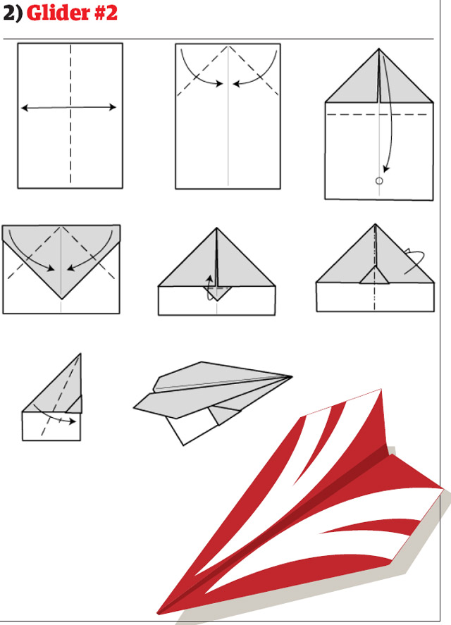 Самолетики из бумаги (12 принтов)